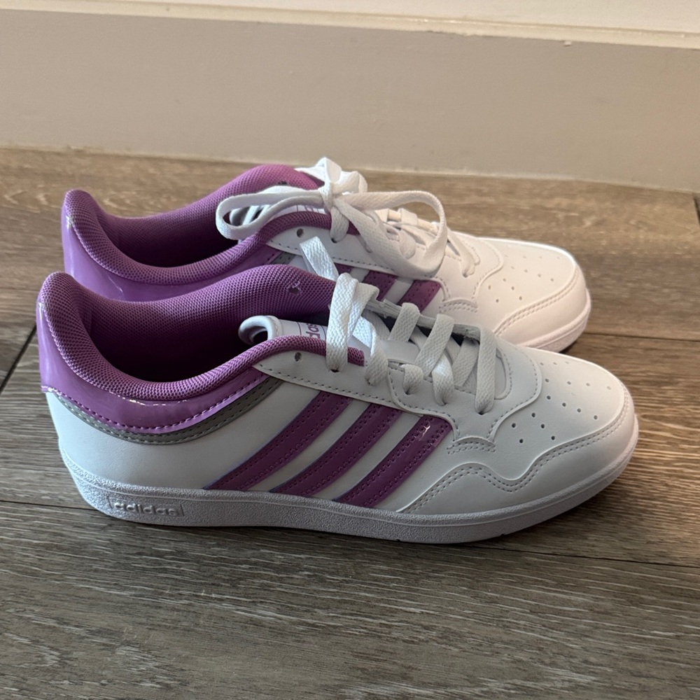 Adidas White and Pink Athletic Shoes